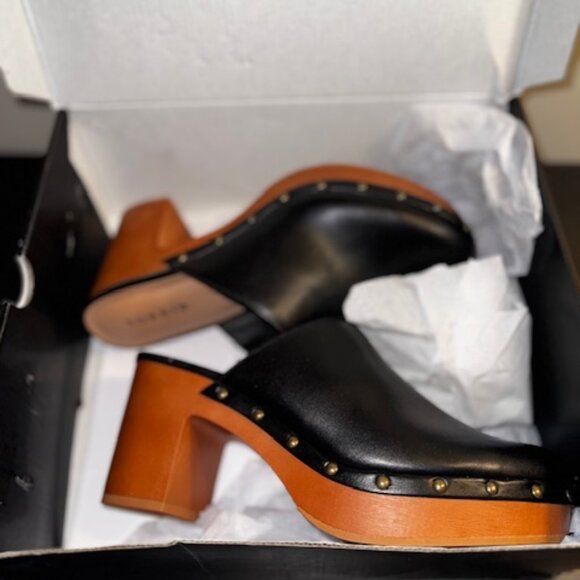 TORRID Wood BTM Mule Black Size 10 - Picture 1 of 4